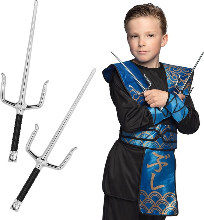 Boland - Set 2 sai Ninja - - Ninja's - Carnaval - Themafeest