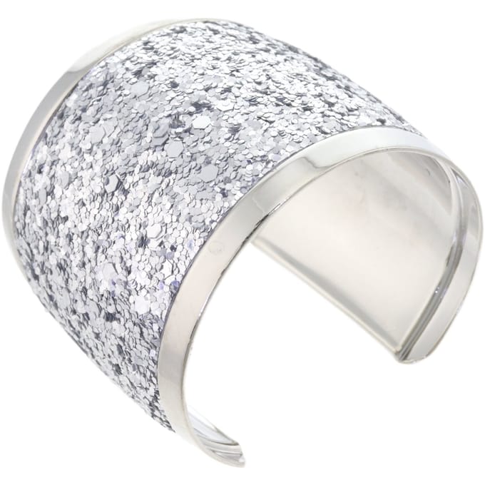 Behave – Bangle – Grijs – Zilverkleurig – Glitterafwerking – Elegant – Nikkelvrij