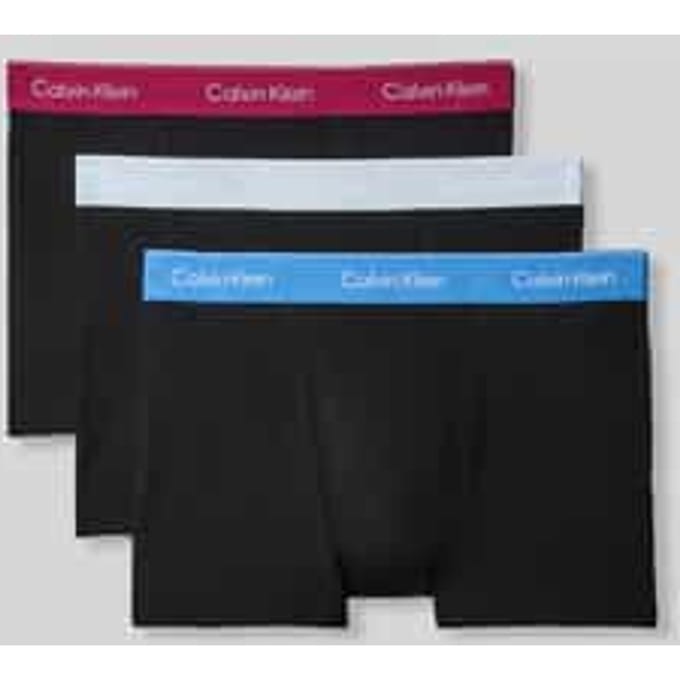 regular fit trunks van katoenmix in set van 3
