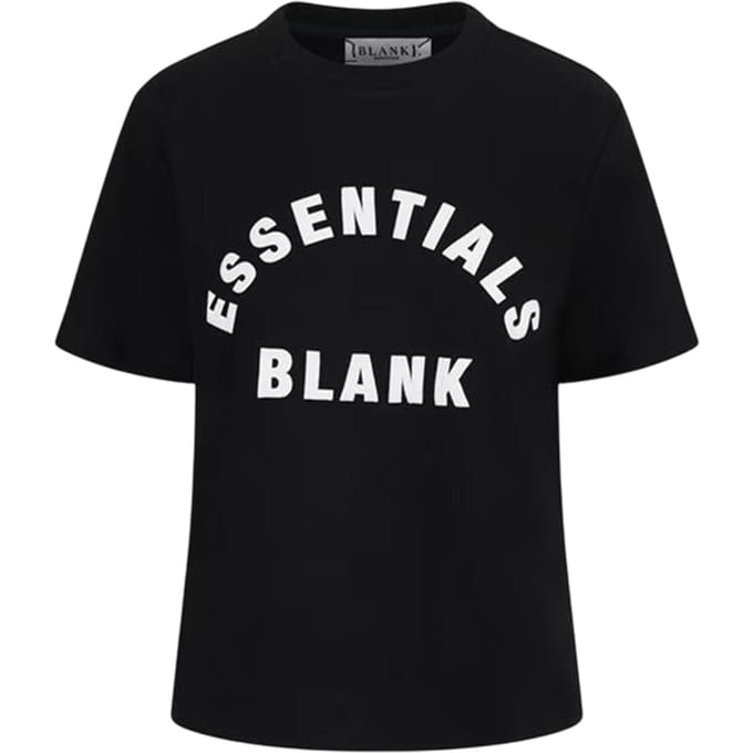 Blank Essentials Dames/Dames Oversized Vriend T-shirt (Zwart)