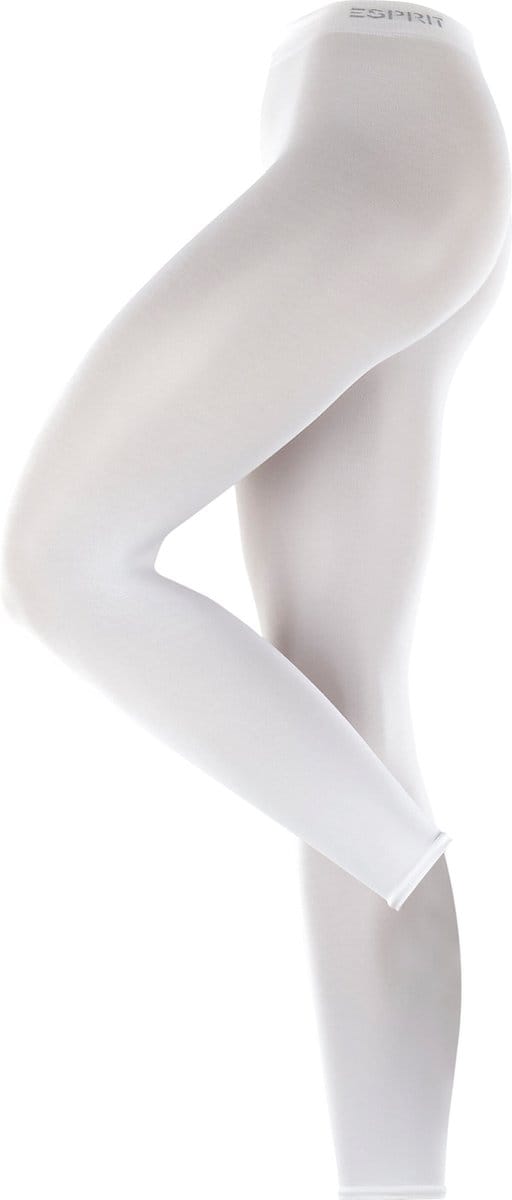 Esprit Cotton eenkleurig katoen legging dames wit - maat 42-44