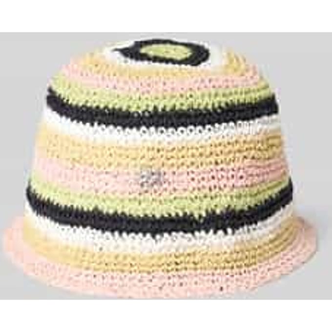 Bucket hat met labelapplicatie model 'CALANTHA-RA'