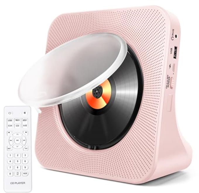 Draagbare CD-speler met Bluetooth en FM Radio - Inclusief Afstandsbediening, USB en AUX