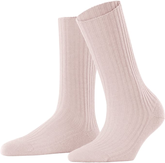 FALKE Cosy Wool Boot eenkleurig wol sokken dames roze - maat 39-42