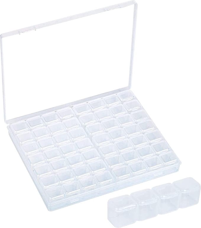 Sorteerdoos met vakjes | Sorteerdoos | Assortimentsdoos | Sorteerdoos transparant | Sorteerbakjes | 56 vakjes | Able & Borret