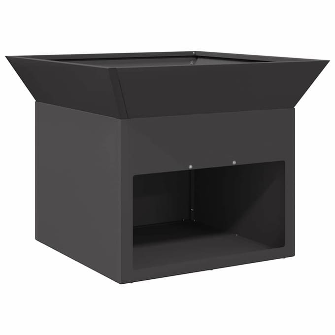 vidaXL - Vuurkorf - Zwart - 50 - x - 50 - x - 40 - cm - Staal