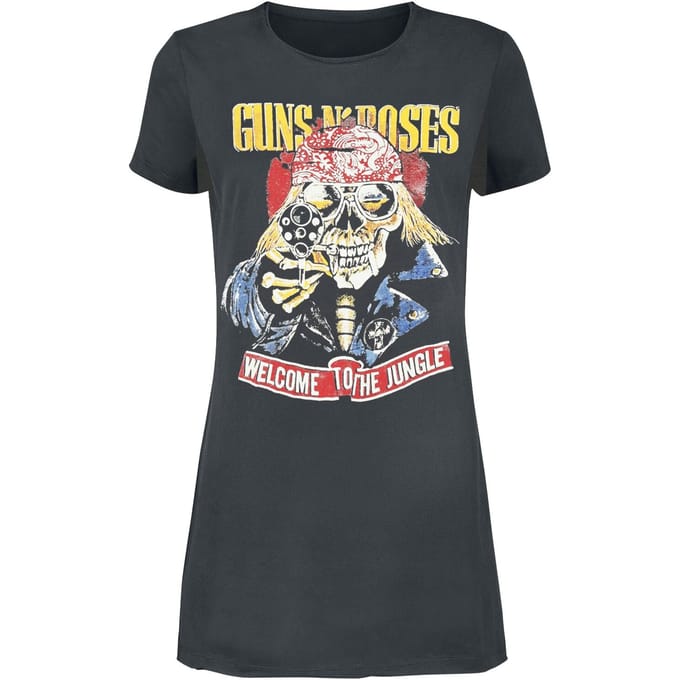 Guns N' Roses Mini-jurk - Amplified Collection - Welcom - S - voor Vrouwen - charcoal