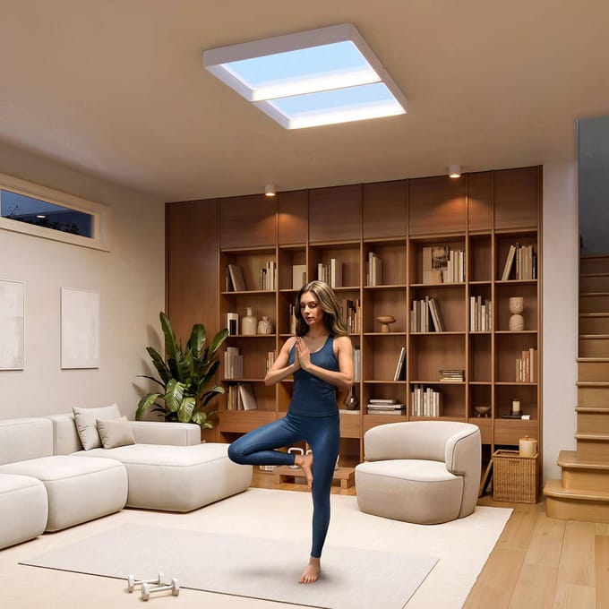 Philips LED plafondlamp SKYLIGHT, 65 x 45 cm, wit, CCT IP44