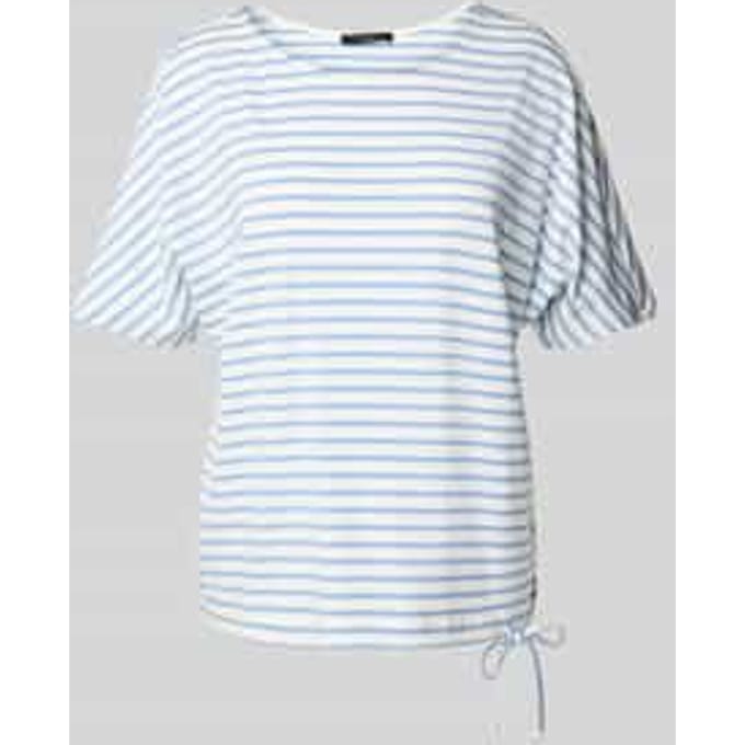 T-shirt met tunnelkoord in de zoom