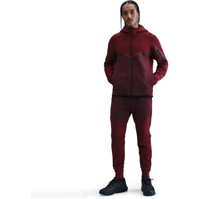 Nike Tech Fleece Hoodies Heren - Rood - Maat M