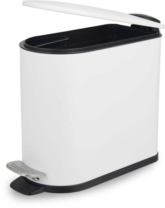 Beldray Badkamer Pedaalemmer | 5L | Zacht Sluitend Deksel | Wit