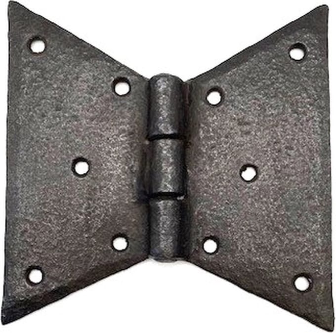 Scharnier IJzer Antiek Handgesmeed Vlinder 58mm