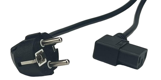 POS AC Stroomkabel C13 Hoek 5m EU 3x1,0mm² 10A