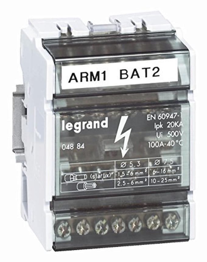 Klemblok 4P/100A Elektrische Installatie