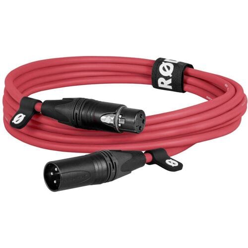 Rode XLR3M-R XLR Verbindingskabel 3 m Rood