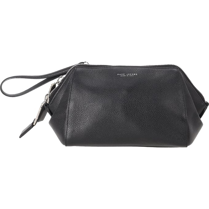 Marc Jacobs Vanity Pouch Tas in Zwart Leer