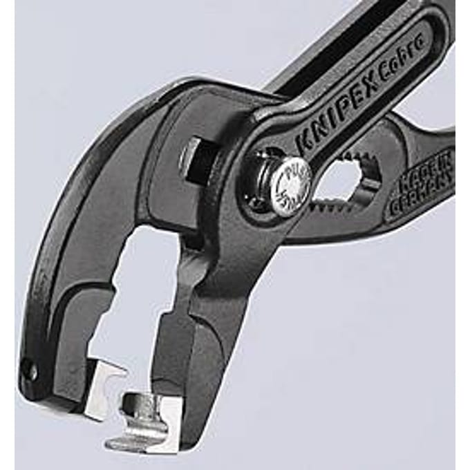Slangklemtang, totale lengte 180 mm, kop grijs, atram-ku-coating, KNIPEX