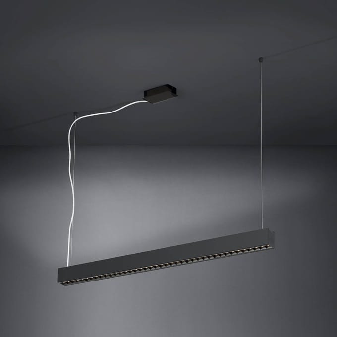 Stars of Light LED hanglamp Termini, zwart, 107 cm, metaal