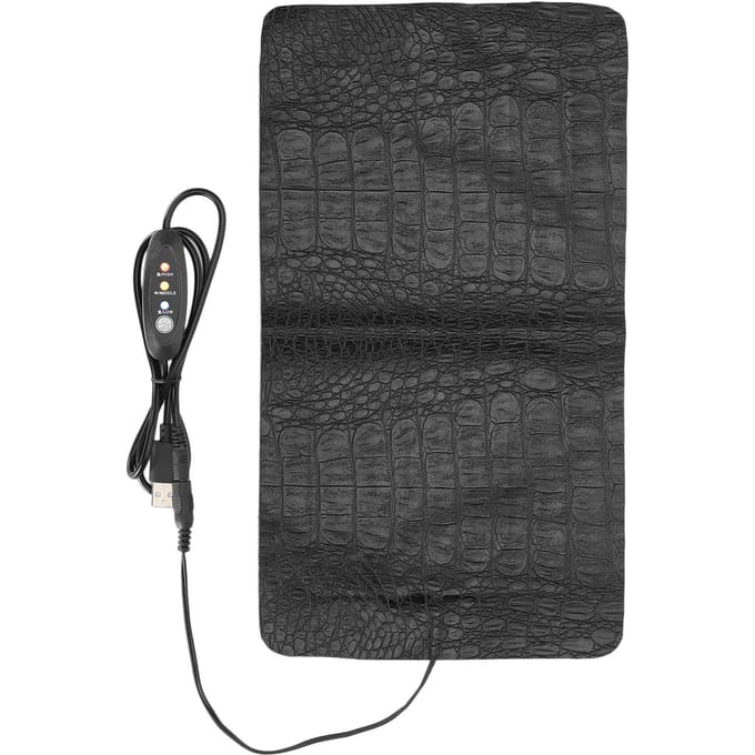 USB Reptiel AntiScratch Verwarmingskussen Waterdichte warmtemat voor reptielen Schildpadhagedis(Groot ) L gray