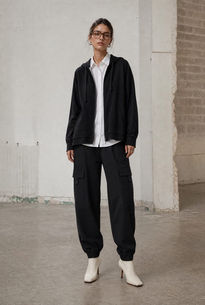 Jannes pants technical jersey | Black - Black / S