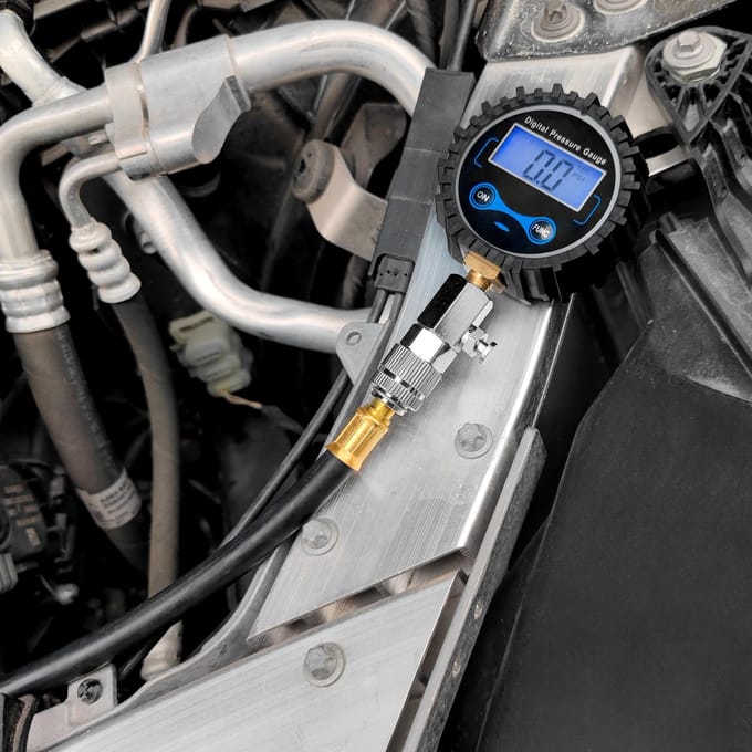 Cilindercompressietester 11-delige motorcilinderdrukdetectietester veelkleurig