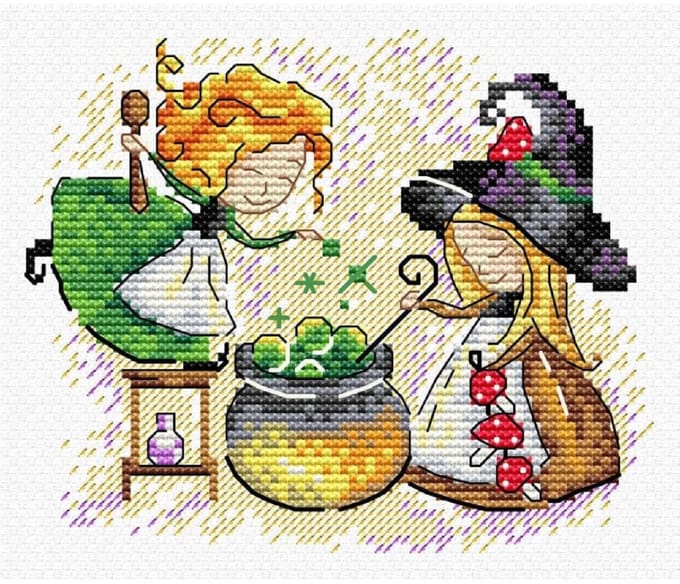 Borduurpakket - Heksen - Samen Koken