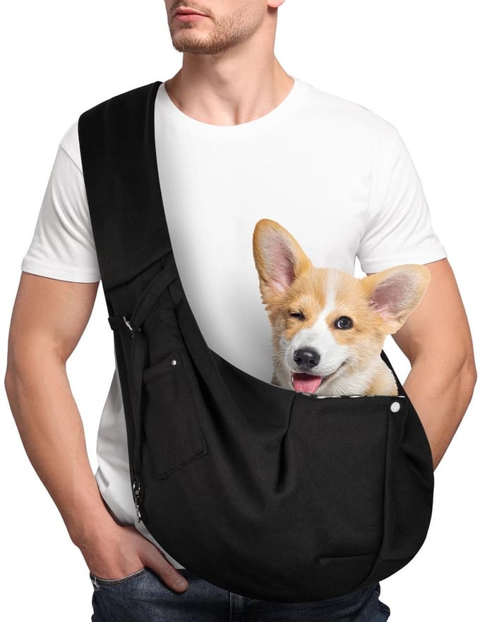 Dailygoods - Handsfree Hondendraagtas voor Kleine en Middelgrote Honden