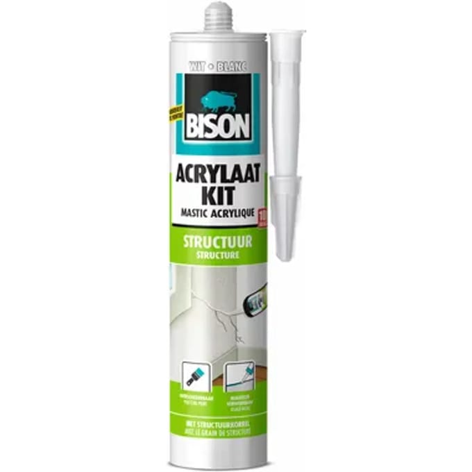 Bison Acrylaatkit Structuur Wit 300ml
