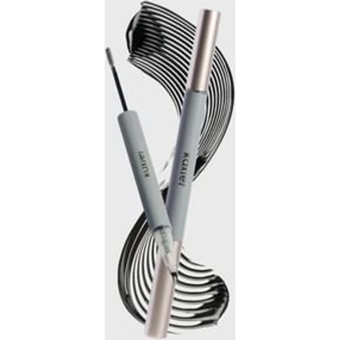 Kaxier - Dual-Ended Freehand Two-Pronged Eyeliner & Mascara - 3 Types 101# Gray Black (2g & 500mg)