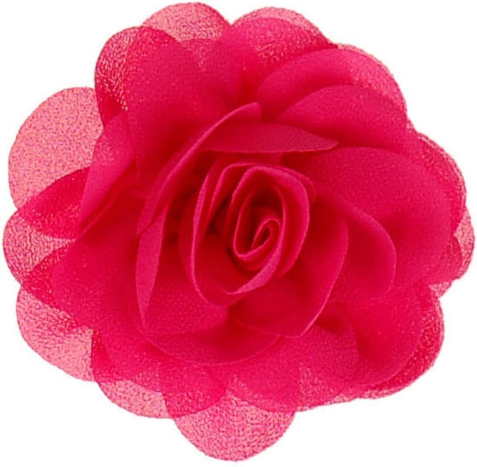 Haarklemmetje Fuchsia Bloem van Stof - 8cm