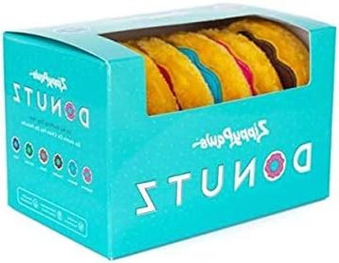 Hondenspeelgoed donuts - Speelset voor puppy - Interactief spel - Met piepjes - 6-pack - Multicolor
