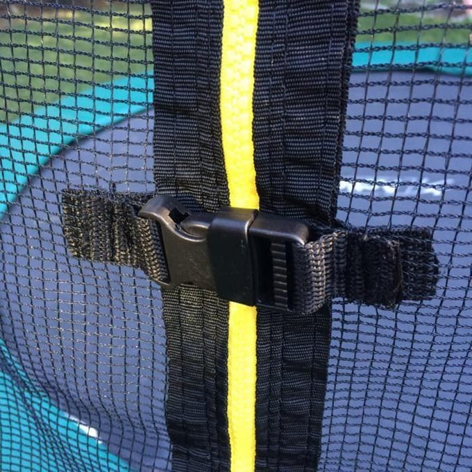 Trampolinenet 366 cm - binnenrand - 8 palen - 12Ft - veiligheidsnet zwart