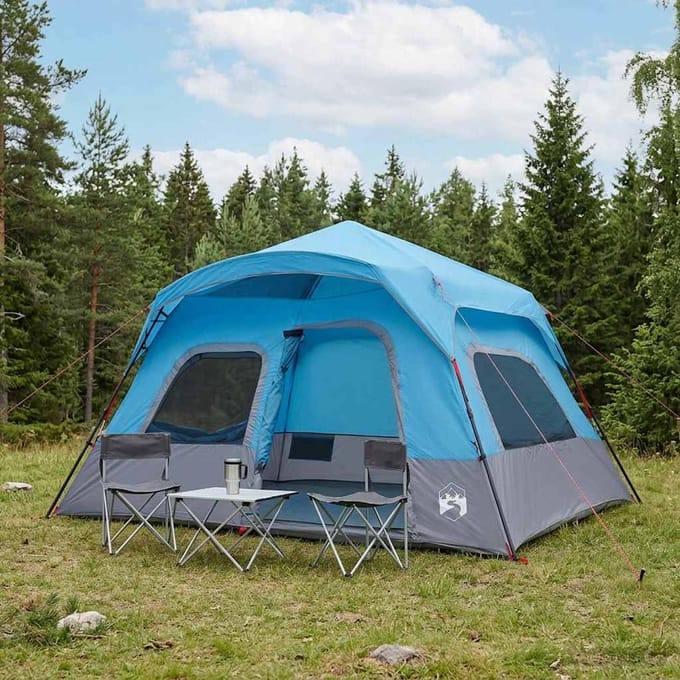 vidaXL - Directe - Tent - Blauw - 340 - x - 280 - x - 190 - cm