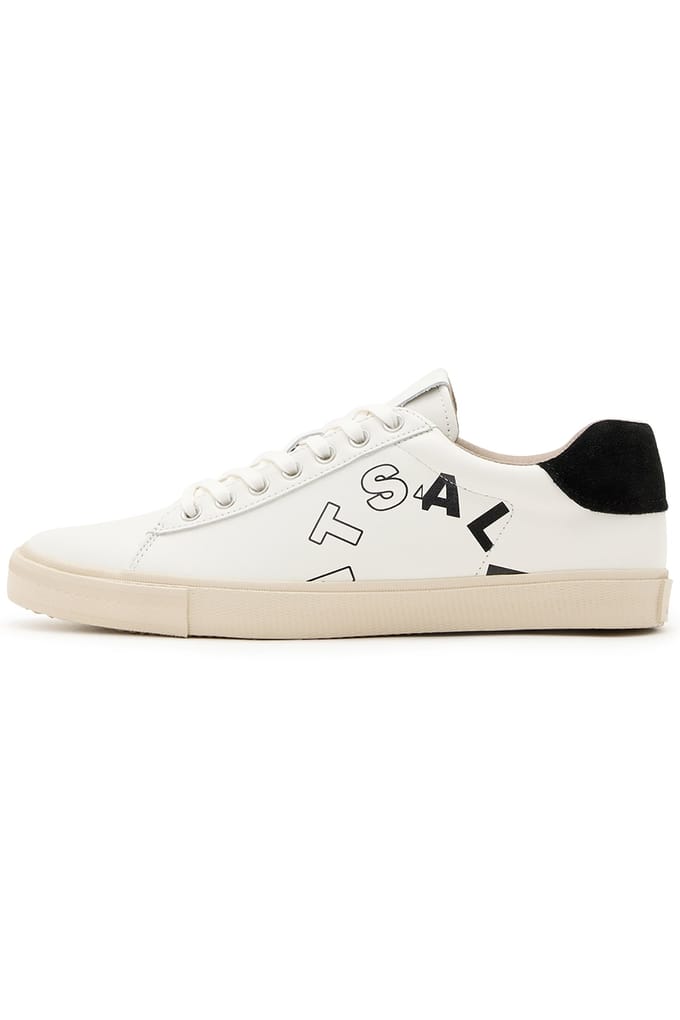 AllSaints Saint Lthr Low Top White/black Maat: 41 | Sneakers Outlet | Heren | Wit