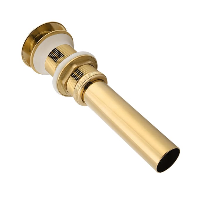 G1 1/4  Messing Badkamer Wastafel Pop-Up Afvoerplug Zonder Overloop (Titanium Verchromen) beige