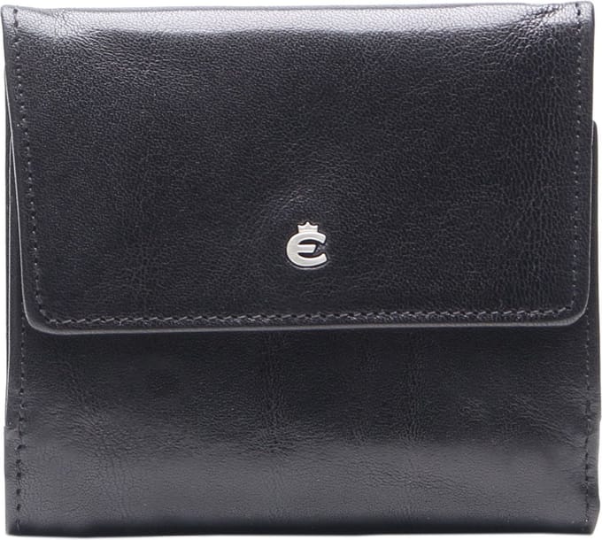 Esquire Weense doos Portemonnee Toscana Leather Wallet Black Zwart