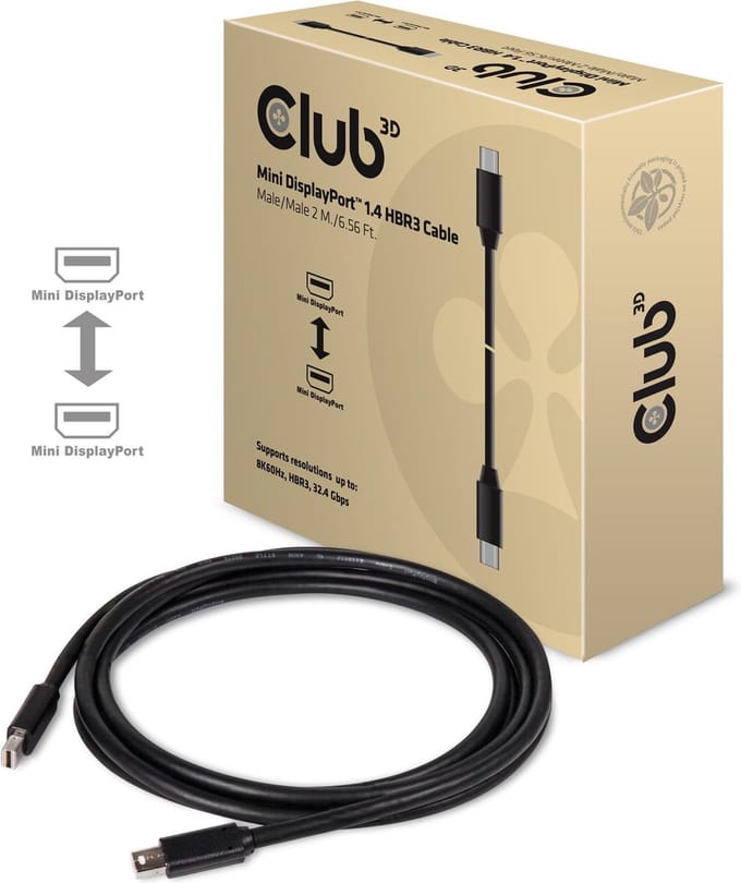 Club 3D DisplayPort-kabel - 2 m