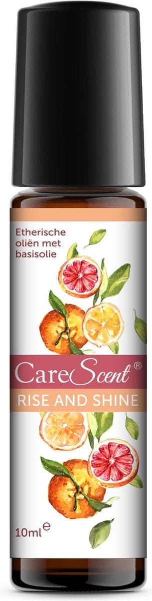 CareScent Rise and Shine - Etherische Olie Roller - Mandarijn, Grapefruit, Limoen - voor de Huid - 10 ml