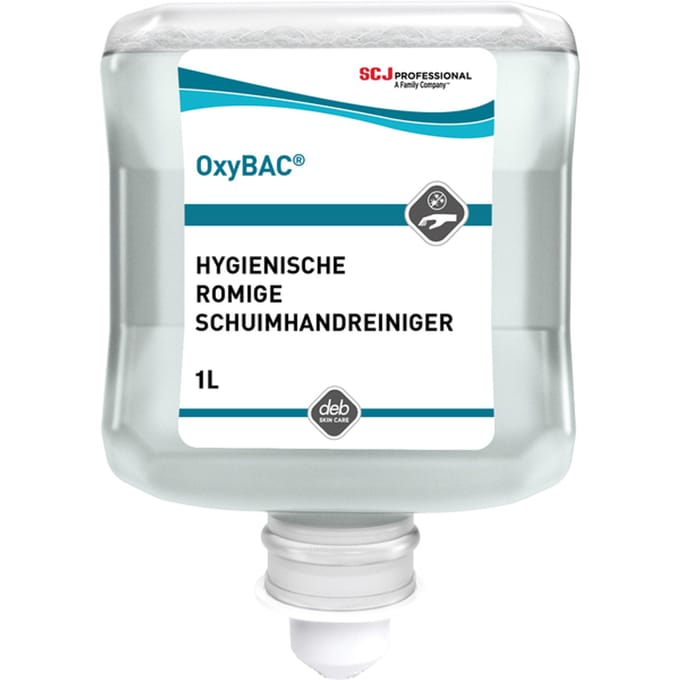 Handreiniger SCJ Oxy Bac Foam Wash antibacteriëel parfumvrij 1000ml | 6 stuks