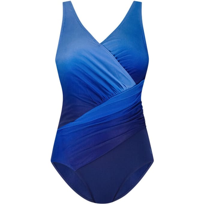Ten Cate badpak soft cup v-neck ocean navy voor Dames | Maat 38