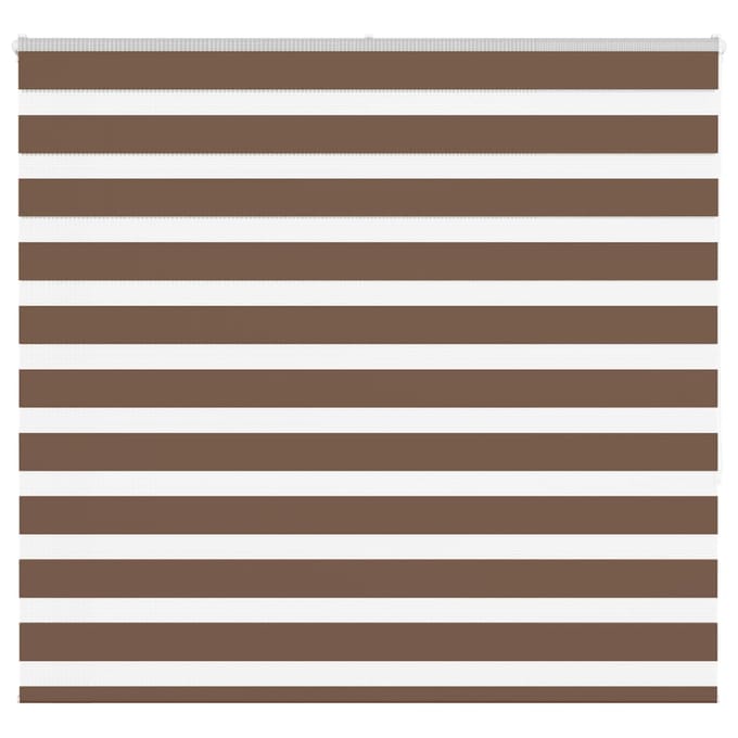 vidaXL - Zebra - rolgordijn - 155x150 - cm - stofbreedte - 150,9cm - polyester - bruin