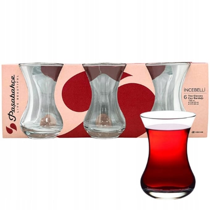 Pasabahce Turkse theeglazen Tulipanki 6 stuks 125ml
