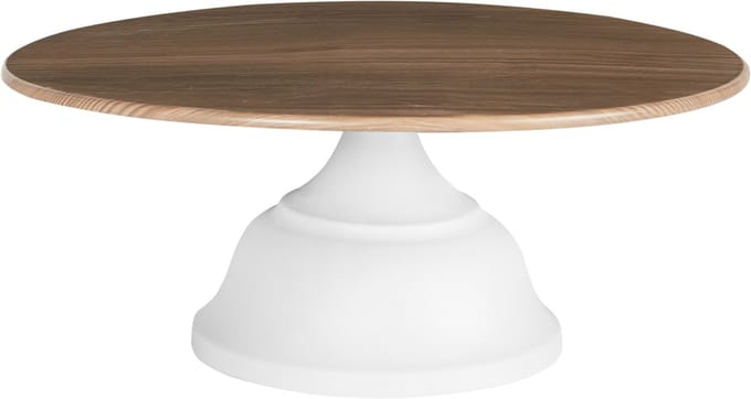 BRIOCHE - Gebaksstandaard - Wit/Licht hout - IJzer/Hout