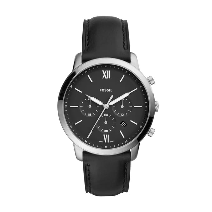 Fossil Neutra Chrono FS5452 Herenhorloge 44 mm - Zilverkleurig