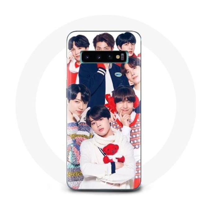 Coque pour Samsung Galaxy S10 BTS Affiche Memebers Cadeau de Noël 2023