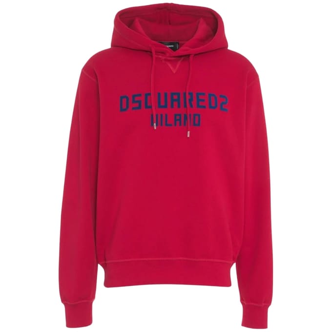 Dsquared2 Milano Logo Cool Fit Rode Hoodie