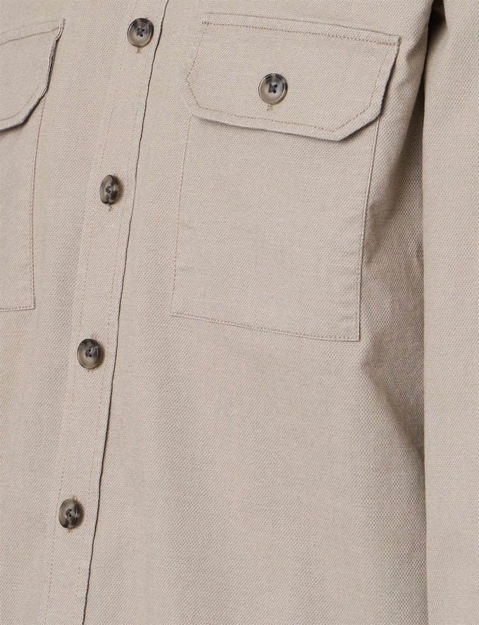 CASA MODA comfort fit overshirt - beige