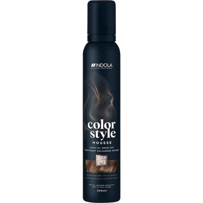 INDOLA Color Style Mousse Medium Bruin Haarkleuring Dames 200 ml