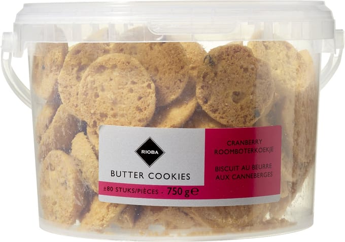 RIOBA Roomboter cranberry koek 750 gram