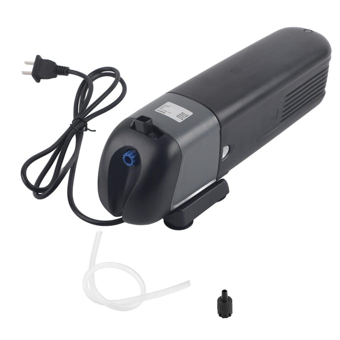 Aquariumfilter UV-sterilisatorlamp Zuurstofpomp Aquariumwaterzuivering (LUP-01) gray